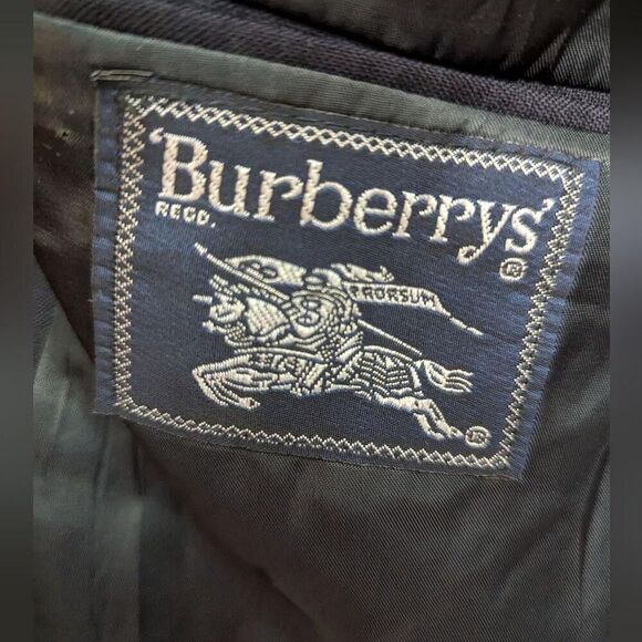 Burberry Vintage Blue Tailored-jackets unsure of size please see measurmen… - Picture 2 of 8
